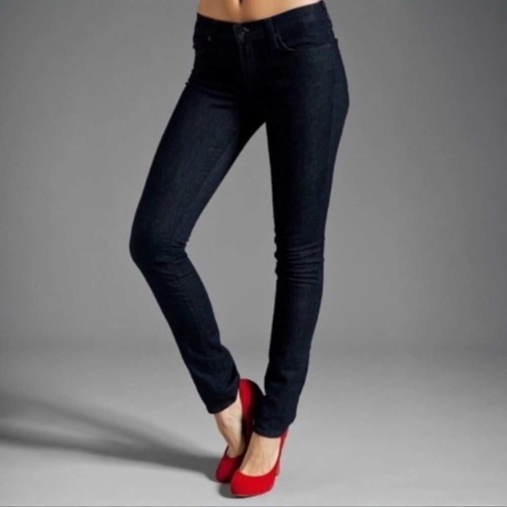 NWT [J Brand] Skinny Mid Rise < Eclipse > Dark Blue Ankle Jeans | 27 Small 4